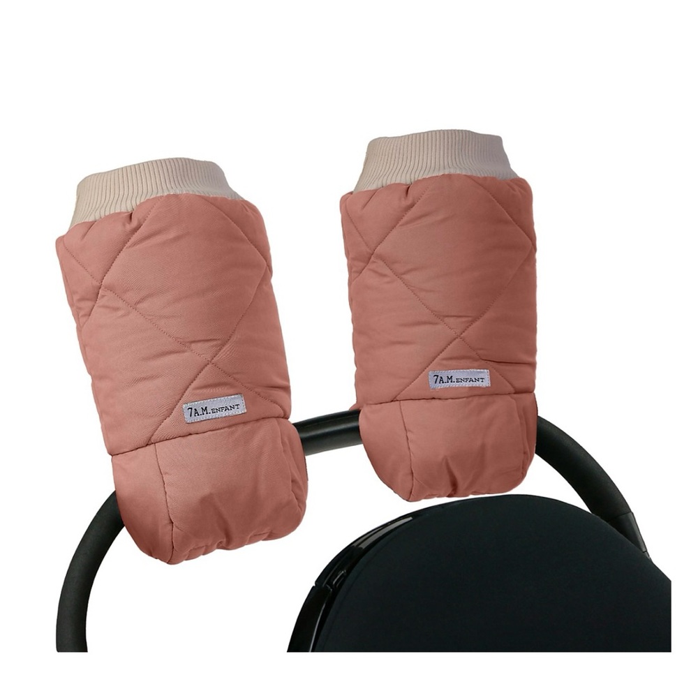 Brand New in Box 7AM ENFANT classic warmmuffs rose dawn stroller gloves mittens